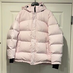 Aritzia super puff light pink